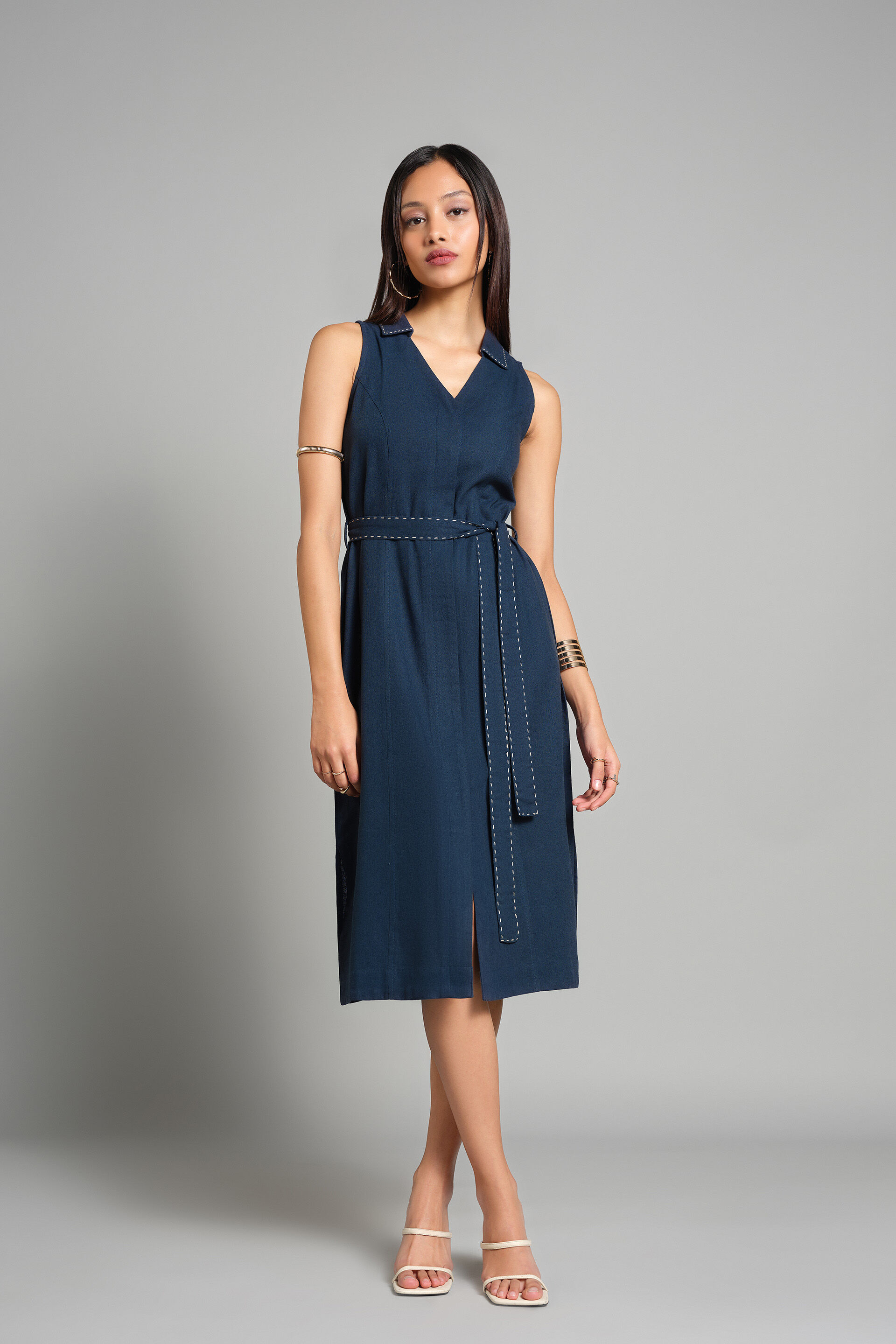 The Fuss-Free Work Dress, Navy, image 2